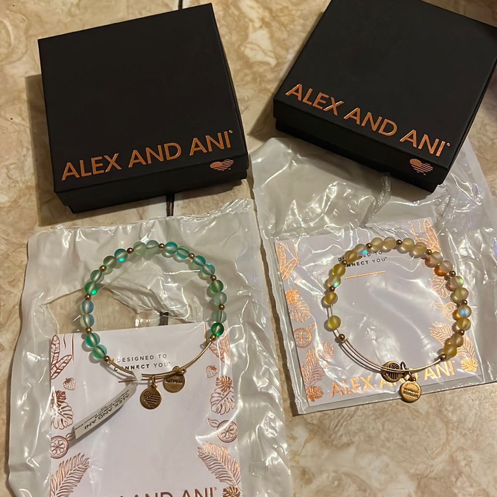 2 Beaded Alex and Ani bracelets